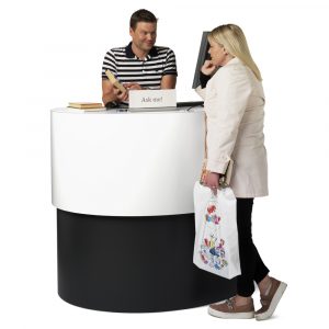 Rafknúið upplýsingaborð XL hvítt