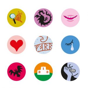 Límmiðar - Þemamerkingar á kili bóka